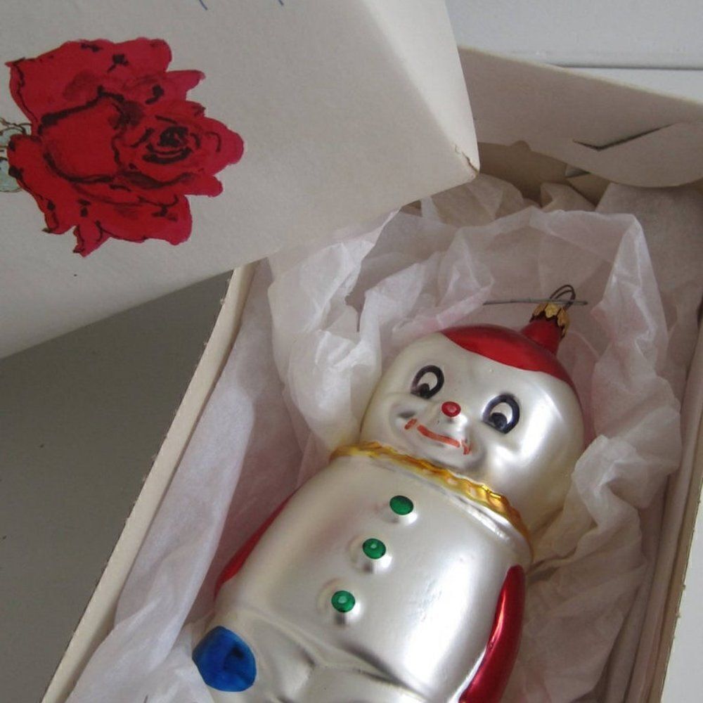 Xmas Tree Ornament Snowman Vintage 1993 Christmas